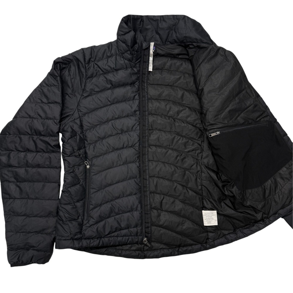 Patagonia Down Sweater Jacket Womens Small Black Puffer Full Zip 84681 - Picture 8 of 12